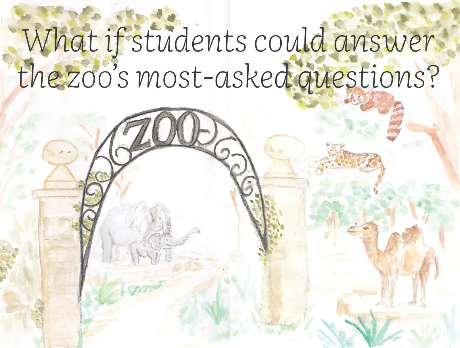 Watercolor page: What if students could answer these big, un-googleable questions?